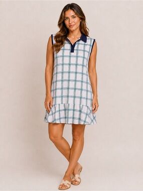 Lillie Green plaid Tennis Dress size XL